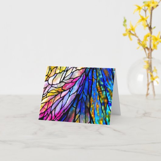 Weihnachtskarte aus Hartglas Karte (Gelbe Blume)