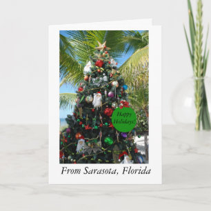Weihnachtskarte aus Sarasota, Florida Feiertagskarte