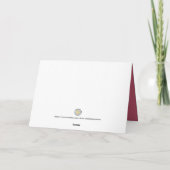 Weihnachtskarte aus weißem Papier Karte (Rückseite)