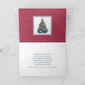 Weihnachtskarte aus weißem Papier Karte (Innenseite)