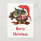 Weihnachtskarte Babyschale mit Geschenk Postkarte (Vorderseite)