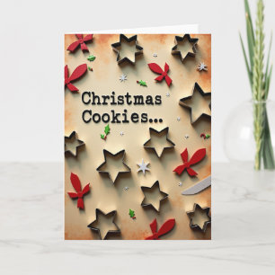 Weihnachtskarte Baking Star Karte