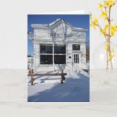 Weihnachtskarte "Barber Shop" Karte (Gelbe Blume)