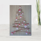 Weihnachtskarte, Baum Feiertagskarte (Vorderseite)