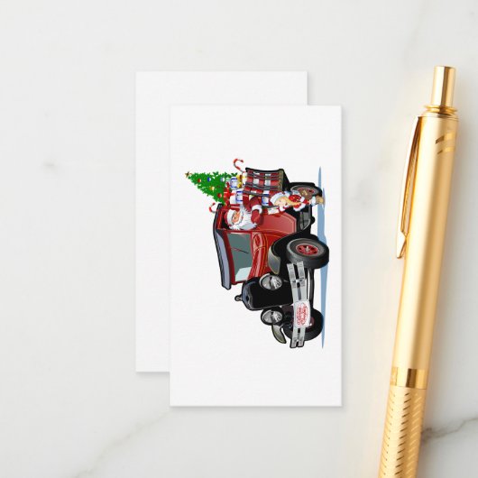 Weihnachtskarte Begleitkarte (Vorderseite/Rückseite Beispiel)