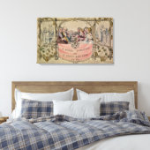 Weihnachtskarte, Beispiel der bekannten Weihnachts Leinwanddruck (Insitu (Schlafzimmer))