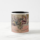 Weihnachtskarte, Beispiel des bekannten Zweifarbige Tasse (Mittel)
