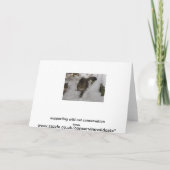 Weihnachtskarte - bengalische Katze Feiertagskarte (Rückseite)