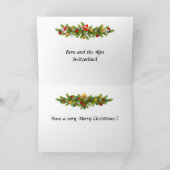 Weihnachtskarte - Bern, Schweiz Feiertagskarte (Innenseite)