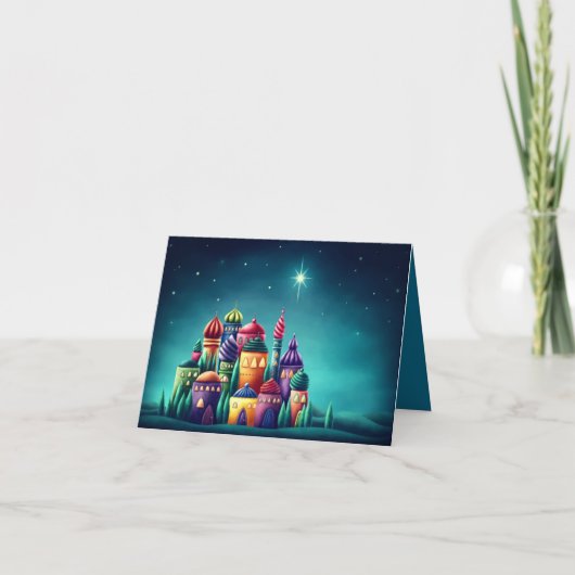 Weihnachtskarte - Bethlehem Star Karte (Vorderseite)