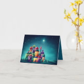 Weihnachtskarte - Bethlehemstern Karte (Gelbe Blume)