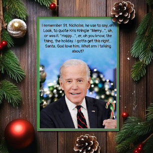 Weihnachtskarte Biden Feiertagskarte