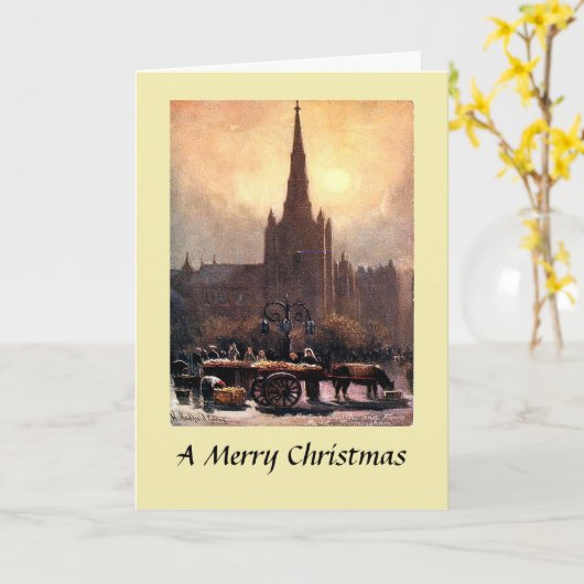 Weihnachtskarte - Birmingham Karte (Gelbe Blume)