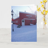 Weihnachtskarte "Blacksmith Shop" Karte (Gelbe Blume)