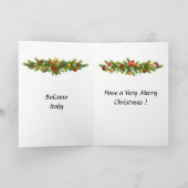 Weihnachtskarte - Bozen, Italien Karte (Innenseite)