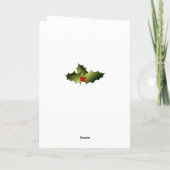 Weihnachtskarte Brownstone Feiertagskarte (Rückseite)