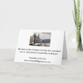 Weihnachtskarte - Brüssel, Grand Place Feiertagskarte (Rückseite)