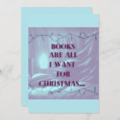 Weihnachtskarte: Buch zu Weihnachten (Vorne/Hinten)