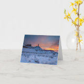 Weihnachtskarte. Burgtal. Castle Rock, Utah Karte (Gelbe Blume)