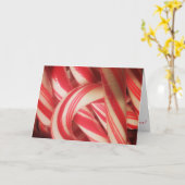 Weihnachtskarte "Candy Canes" Karte (Gelbe Blume)
