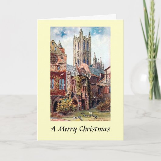 Weihnachtskarte - Canterbury Kathedrale Feiertagskarte (Vorderseite)