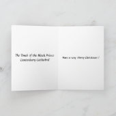 Weihnachtskarte - Canterbury Kathedrale Feiertagskarte (Innenseite)