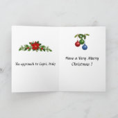 Weihnachtskarte - Capri, Italien Karte (Innenseite)