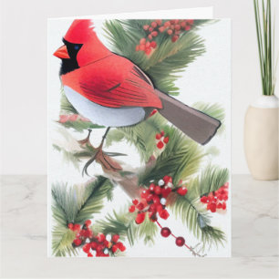 Weihnachtskarte Cardinal Art Card Karte