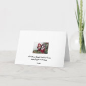 Weihnachtskarte Carols Feiertagskarte (Rückseite)