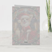 Weihnachtskarte Chihuahua Santa Karte (Rückseite)