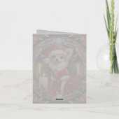 Weihnachtskarte Chihuahua Santa Karte (Rückseite)