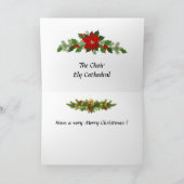 Weihnachtskarte - Chor, Ely Cathedral Feiertagskarte (Innenseite)