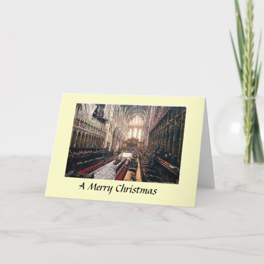 Weihnachtskarte - Chor, Ely Cathedral Feiertagskarte (Vorderseite)