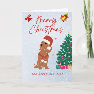 Weihnachtskarte Dachshund Karte