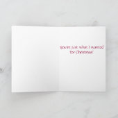 Weihnachtskarte Dackel Feiertagskarte (Innenseite)