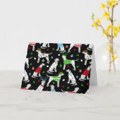 Weihnachtskarte Dalmatiner Karte (Gelbe Blume)