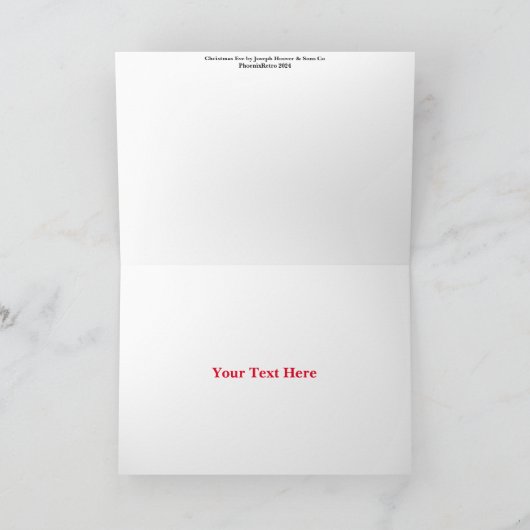 Weihnachtskarte Dankeskarte (Innenseite)