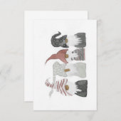 Weihnachtskarte Dankeskarte (Vorne/Hinten)