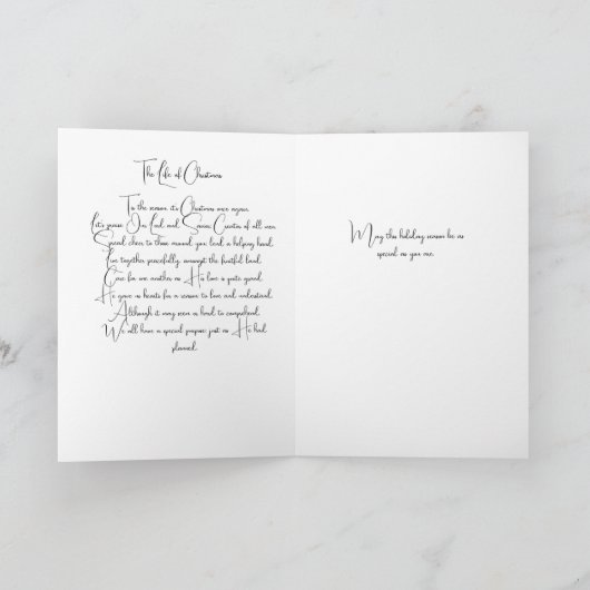 Weihnachtskarte Dankeskarte (Innenseite)