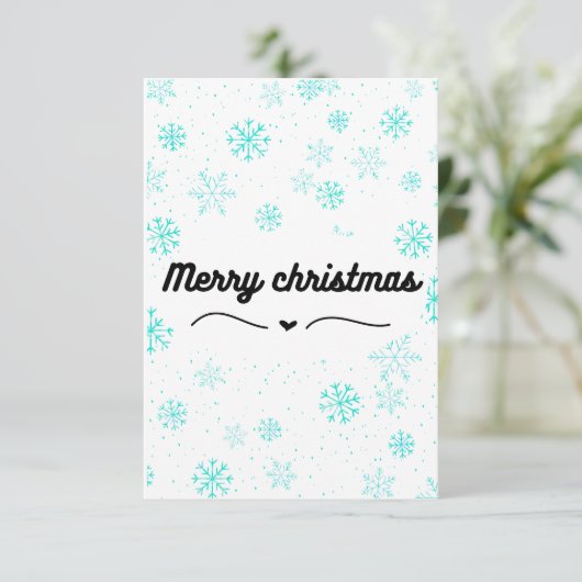 Weihnachtskarte Dankeskarte (Stehend Vorderseite)