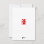 Weihnachtskarte Dankeskarte (Rückseite)