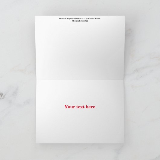 Weihnachtskarte Dankeskarte (Innenseite)