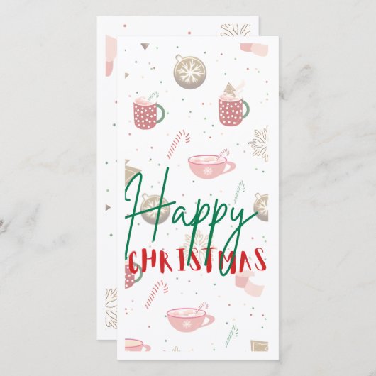 Weihnachtskarte Dankeskarte (Vorne/Hinten)