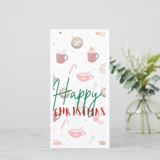 Weihnachtskarte Dankeskarte (Stehend Vorderseite)