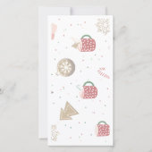 Weihnachtskarte Dankeskarte (Rückseite)