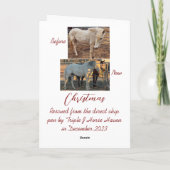 Weihnachtskarte Dankeskarte (Rückseite)