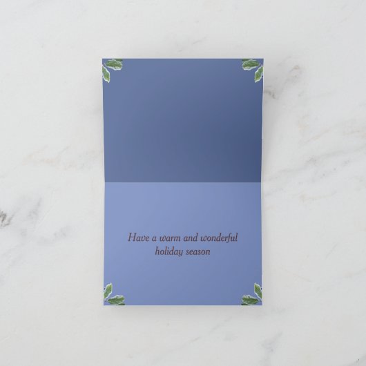 Weihnachtskarte Dankeskarte (Innenseite)