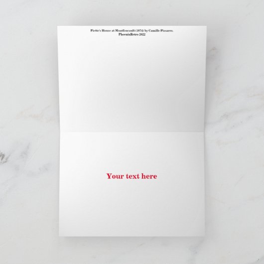 Weihnachtskarte Dankeskarte (Innenseite)