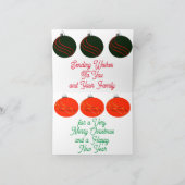 Weihnachtskarte Dankeskarte (Innenseite)