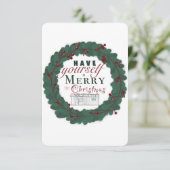 Weihnachtskarte Dankeskarte (Stehend Vorderseite)